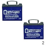 Mighty Max Battery 12V 35AH Gel Battery for Pride Mobility Jazzy 1113-2 Pack Brand Product