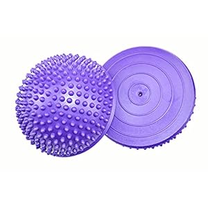 XCZGSS-Spiky-Yoga-Half-Ball-Foot-Massage-Balls-16cm-PVC-Anti-Slip-Hemisphere-Stability-Pilates-Fitness-Exercise-Balance-Skills-Training Spiky Yoga Half Ball with Pump, Foot Massage Balls 16cm PVC Anti-Slip Hemisphere Stability Pilates Fitness Exercise…