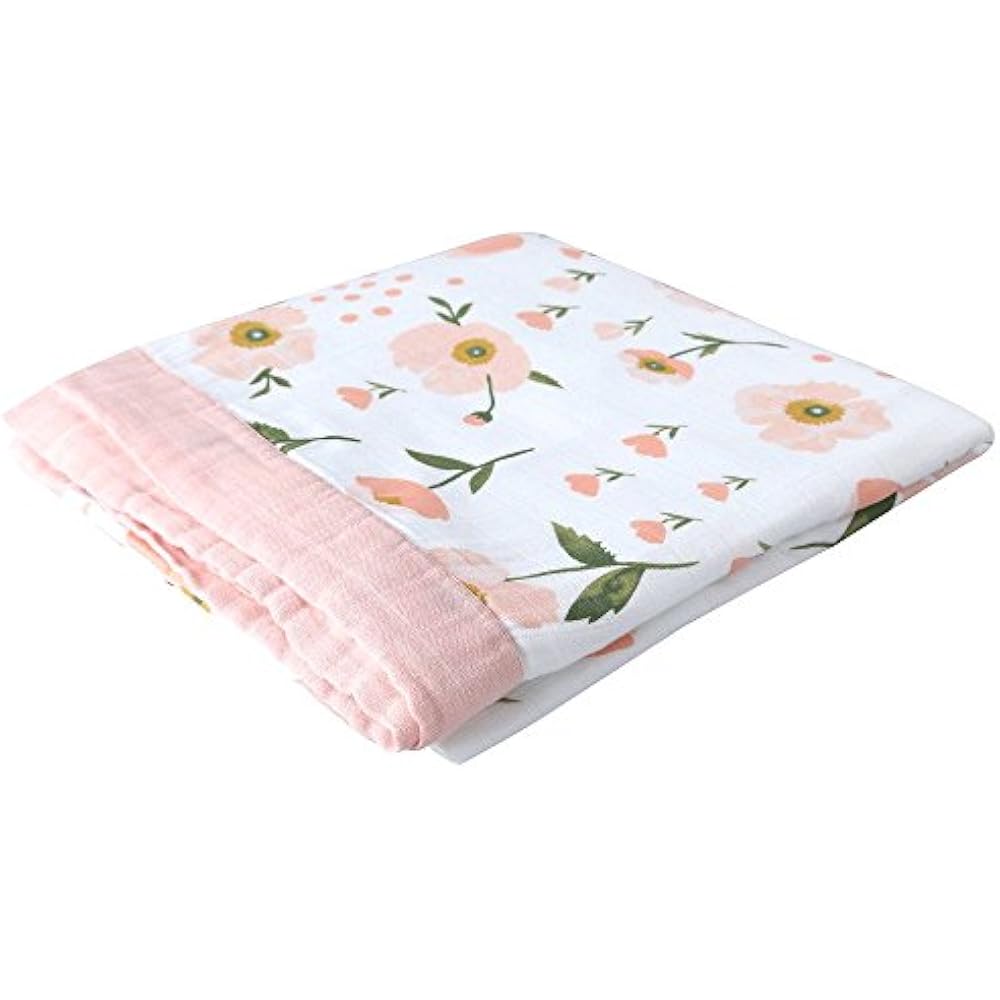 Toddler Blankets Muslin "Floral Print" Bamboo Quilt Oversized 47" X eBay