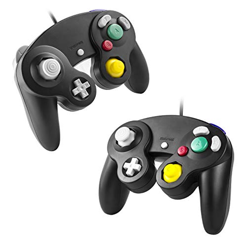 Diswoe GameCube controller, Classical wired NGC GameCube controller for Nintendo Wii GameCube GC Console Black, cable length 1.8m - Thumbnail 4