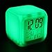 CooCu Colour Change Glowing LED Alarm Clock display Time , Data , Week ,Temperature and Sleeping