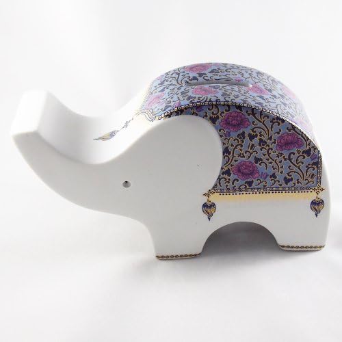 Elephant Jumby Money Coin Thai Painting Piggy Bank Baked Clay
