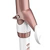 Conair-Double-Ceramic-Curling-Iron-1-14-inch-Curling-Iron-WhiteRose-Gold Conair Double Ceramic Curling Iron, 1.25 Inch curling Iron, White/Rose Gold