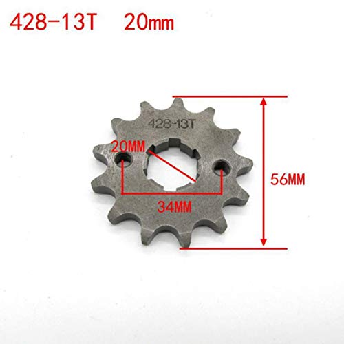 MqbY 428-13T 20MM Motorcycle Toothed Sprocket Small Flywheel Pit Dirt Bike Sprocket Durable Drive Gears Vehicle Part - Thumbnail 3