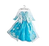 DaHeng Girls Princess Fancy Cosplay Paty Dress Costume Blue (5-6Years)