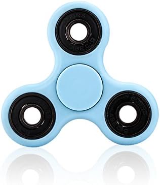 ALakacam Tri Fidget Hand Spinner toy for Relieving EDC Desk Focus ADHD Kids or Adults - Super Fun fingertip Bearing toy 360 Degree Rotation up to 2 Minutes (Sky blue)