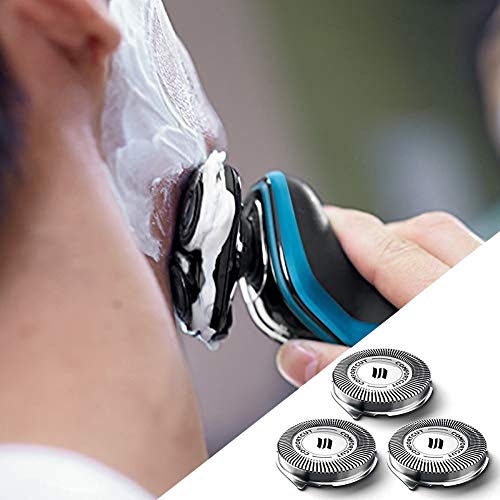 Pleasay Replacement Head for Philips Norelco 3000 Series 1000 7000 Razor Replacement Blade SH30/52 Knife Mesh, Waterproof Electric Razor Blade, Easy Yo Use, 3 Pcs - Thumbnail 3