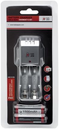 Fujita Japan A/V Battery Charger with Rechargable Batteries