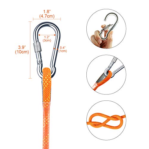 image for TOPNEW Outdoor Climbing Rope 10 MM Diameter, 10M(32ft) 20M(64ft), Esca