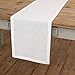 Solino Home Linen Table Runner - 14 x 36 Inch, Crafted from 100% Pure European Flax - White, Athena