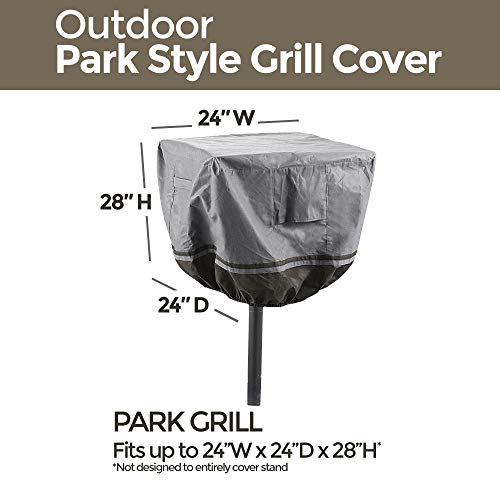 Park Style Barbecue Grill Cover for Large & Extra Large Grills, Universal
