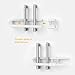 Sliding Cabinet Locks Child Safety,U Shaped Baby Safety Locks,Baby and Child proof Cabinet kitchen Bathroom Storage Doors Knobs and Handles 4 Pack
