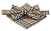 Mens Cotton Madras Bowtie Set Various Colors (Beige)