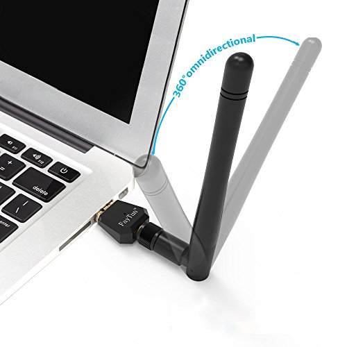 Wireless USB Wifi Adapter, USB Network Dongle Adapter, Dual Band 2.4GHz/150Mbps+5GHz/433Mbps, 802.11 ac/a/b/g/n High Gain Antenna Network Lan Card for Windows XP/7/8/10,MAC,OSX - Thumbnail 4