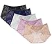 Women's Lace Underwear 5 Pack Sexy Briefs Panties Mid Waisted Underwear for Women (X-Small, Multicolored, 5 Pack)