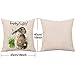 Whaline 4 Pieces Easter Pillow Case Rabbit Bunnies with Eggs Canvas Pillow Cover, Spring Season's Cotton Linen Sofa Bed Throw Cushion Cover Decoration (18