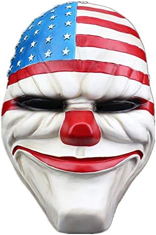 XLGBYY Halloween Mask Scary Clown Mask Payday 2 Halloween Mask for Party Mascara