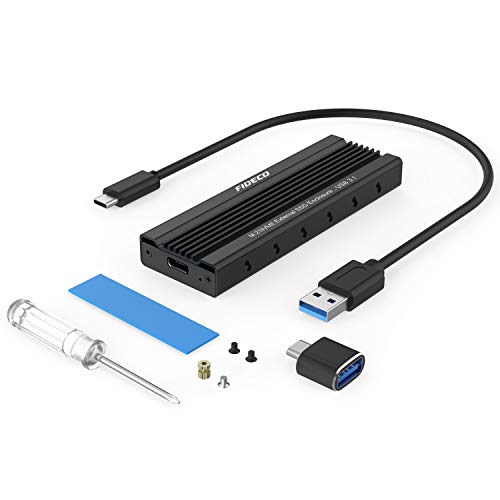 FIDECO M.2 NVME External SSD Enclosure, PCIe USB 3.1 Gen 2 10Gbps