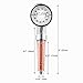 VODRM LED Shower Head, Temperature Controlled High-Pressure & Showerhead, Negative Ionic Showerhead Double Filter Remove Heavy Metal Chlorine Prevention of Hair Loss and Dry Skin 3 Color Changing