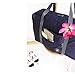 Travel Foldable Waterproof Tote Bag - Mr.Pro Carry Storage Luggage Bag, Fashion Trip Organized Zipper Tote Handbag (Navy)
