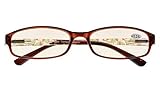 Anti Blue Rays,Reduce Eyestrain,Crystal Clear Spring Hinges,Computer Reading Glasses Women