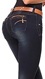 LT.Rose High Rise Skinny Jeans for Women | Pantalones Colombianos Levanta Cola