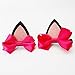 Ears Hair Bows Barrettes Clips - 4PCS Cute Red Pink Hairpins Gifts for Kids Girls Toddlers by Refee