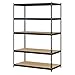 Edsal URWM184872BK Black Steel Storage Rack, 5 Adjustable Shelves, 4000 lb. Capacity, 72" Height x 48" Width x 18" Depth primary