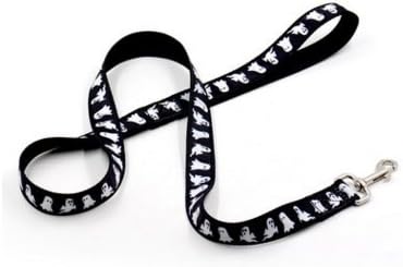 Sporer@ Pething Lovely Cat Pet Leash Pet Traction Rope for Halloween Celebration Walking Lead Leash with Durable Handle with a Nylon Ribbon Leash（4.0Feet） (black ghost)