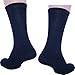 8 Pack Black Dress Socks for Mens Cotton Mid Calf size Large 10-13