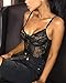 GAGAOPT Women’s Sexy Applique Lace Corset Lingerie, Teddy Underwear as Valentine Gifts for Her, Casual One-Piece Mesh Bodysuit for Relaxing Occasions. Plus Size, XS-4XL