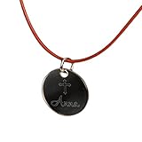 Personalized JDS Gifts Fashion Jewelry Inspirational Leather Necklace (multiple colors)