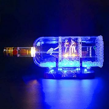 Briksmax Led Beleuchtungsset Für Schiff In Der Flasche Kompatibel Mit Lego 21313 Bausteinen Modell Ohne Lego Set