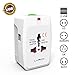 LURICO 2 USB Charging Port (1A) All in One Universal Travel Adapter Power Plug Wall AC Adaptor Charger US EU UK AUS (AC100-240V) Power Adapter Multi Socket Outlet