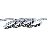 ALITOVE 16.4ft 5050 SMD 5M 300 pixels Black PCB Waterproof Green LED Flexible Strip ribbon Light DC 12V for Home Garden Commercial Area and Festival Decoration Lighting