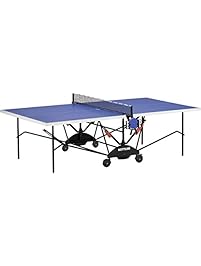 Kettler Berlin Indoor/Outdoor Table Tennis Table Bundle: 2 Player Set (2 HALO 5.0 Rackets/Paddles and 3 Balls, 3-Star Rating)
