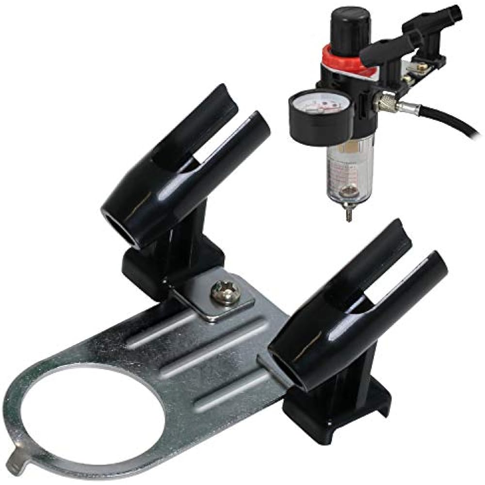 Airbrush Depot HD070 Simple Holder Attaches To Compressor And Holds 2