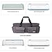 Weeare Double-layer Cricut Carrying Bag Compatible with Cricut Explore Air(Air2), Cricut Maker, Cricut Die-Cut Machine,Cricut Accessories Case Bag (Grey)