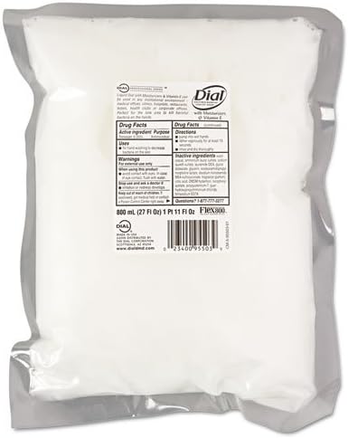 Liquid Dial Antimicrobial Soap w/Moisturizers and Vitamin E, 800mL Refill, 12/Carton