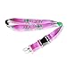Black Greek Sorority AKA Pink Woven Embroidered Lanyard (One Lanyard)