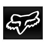 Fox Racing head sticker decal vinyl white