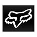 Fox Racing head sticker decal vinyl white