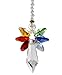 Anna Crystalworld Rainbow Guardian Angel Crystal Suncatcher for Home/Car Decoration & Porch Decor & Hangings Crystal Glass Ornament (Rainbow)