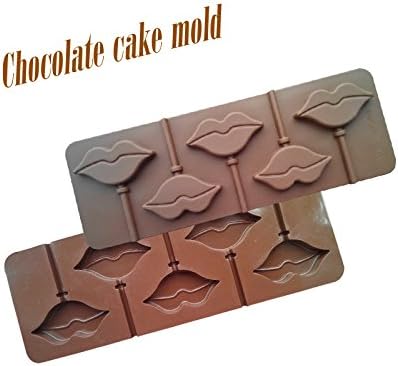 Silicone Cake Moulds Cupcake mold soap tools Sexy Lips Silicone Lollipop DIY Fondant cake molds