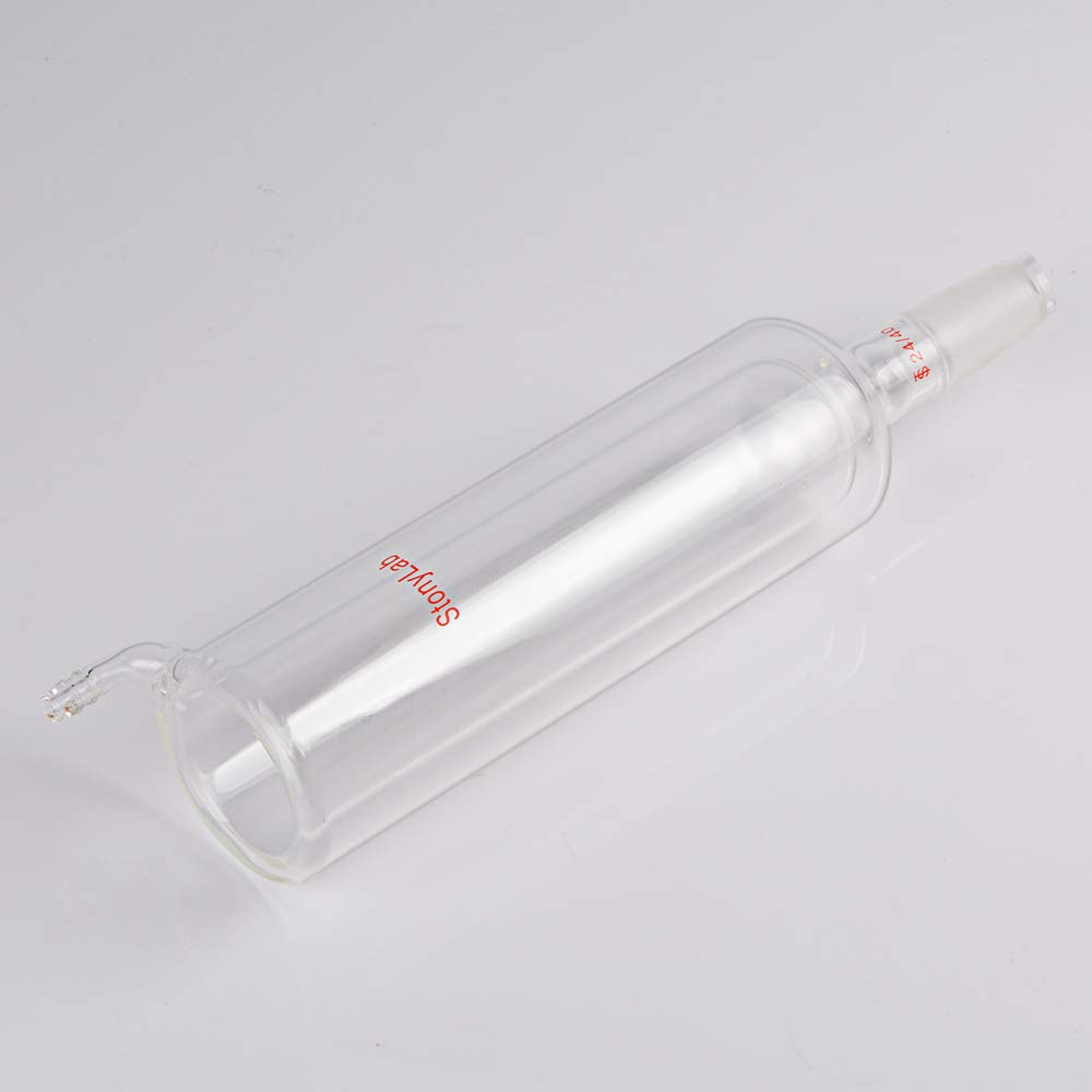 stonylab Dewar Condenser, Borosilicate Glass Dewar Type Condenser Dry Ice Condenser Lab Condenser with 24/40 Joint Lower Drip Tip, 200 mm Jacket Length and 40 mm I.D. - Image 5