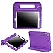 HDE Kids Case for iPad Mini 2 3 -Shock Proof Rugged Heavy Duty Impact Resistant Protective Cover Handle Stand for Apple iPad Mini 1 2 3 Retina (Purple)