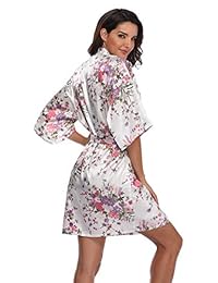 Traje de novia de satén para dama, diseño floral