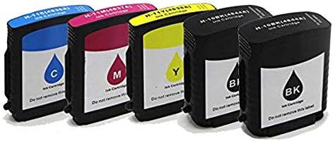 Teng® Compatible Ink Cartridge 10 11 C4844A C4836A C4837A C4838A Replacement for HP Business Inkjet 1000/1100/1100d/1100dtn/1200/1200d 2 Noir 1 Magenta 1 Jaune 1 Cyan