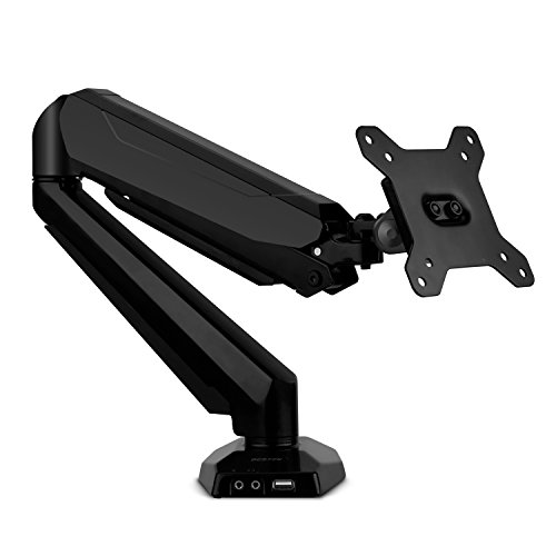 Computer Monitor Holder, BESTEK Single Arm Monitor Desk Mount Stand for 15-27 inch LCD Screen, Max 17.6lbs, with USB Port