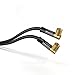 KabelDirekt 10 ft 75 Ohm HDTV SAT/TV Cable, 90° Angled, Male F-Type Connector > Male F-Type coaxial Cable for TV, HDTV, Radio, DVB-T2, DVB-C, DVB-S – PRO Series
